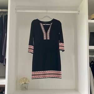 Aztec Trim Long Sleeve Dress from White House Black Market!